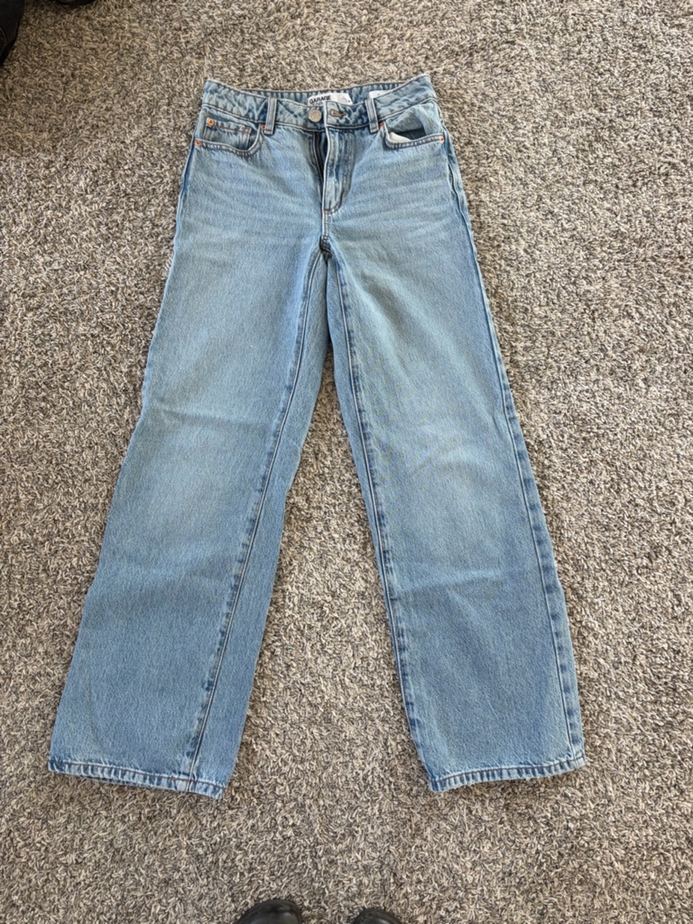 Garage Light Blue Wide-Leg Jeans